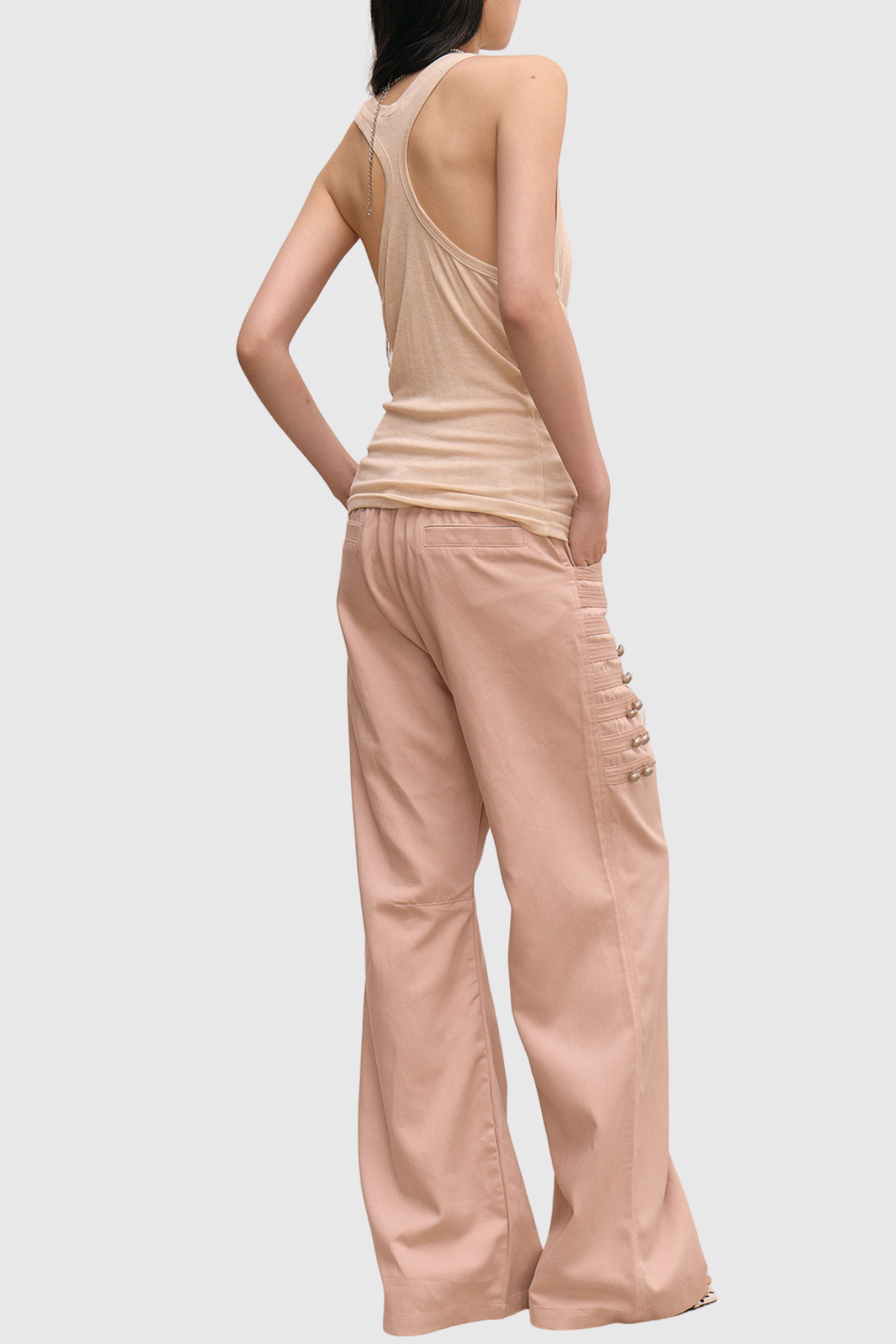 Donna Napoleon Double Breasted Trousers - Pink