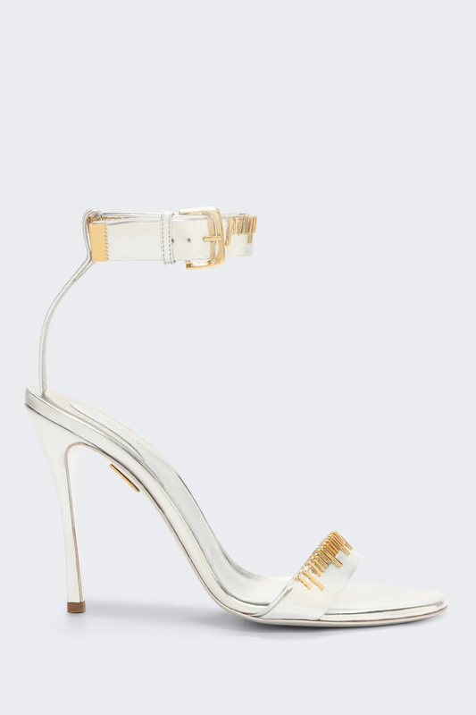 Kormla Measuring Tape Sandals - Silver