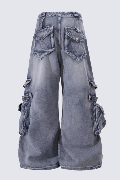 Elysia Cargo Jeans - Blue