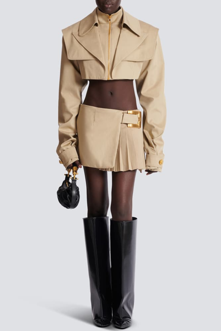 Acie Asymmetric Belted Skirt
