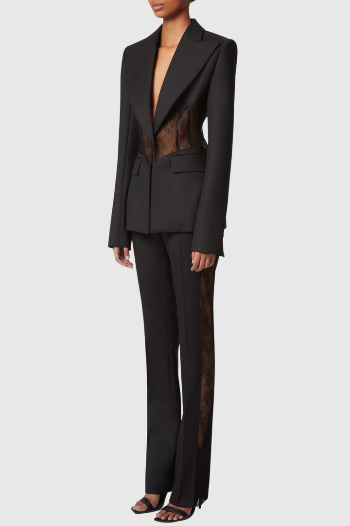 Aedin Lace Corset Blazer