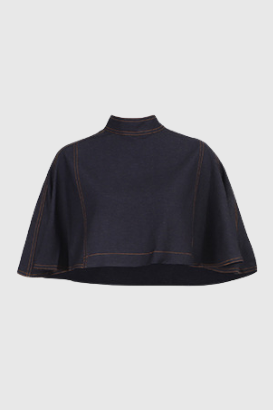 Aeven Denim Cape Top & Midi Skirt Set