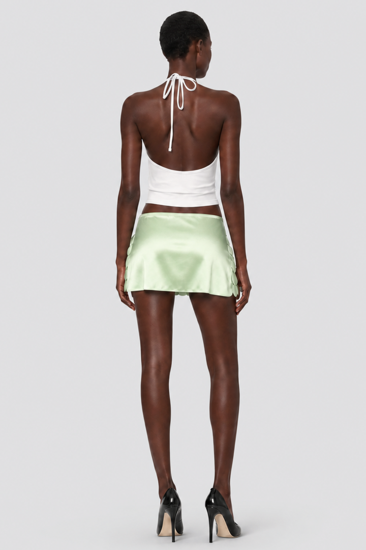 Ailish Shell Mini Skirt - Green