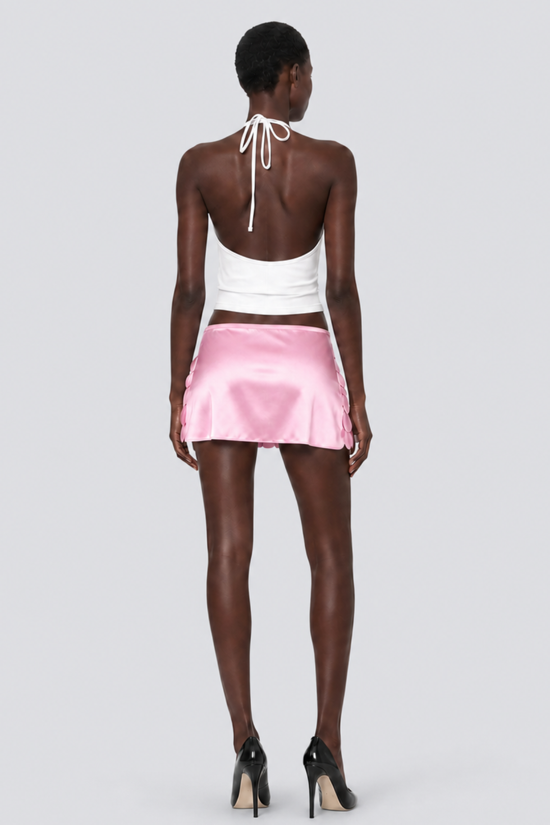 Ailish Shell Mini Skirt - Pink