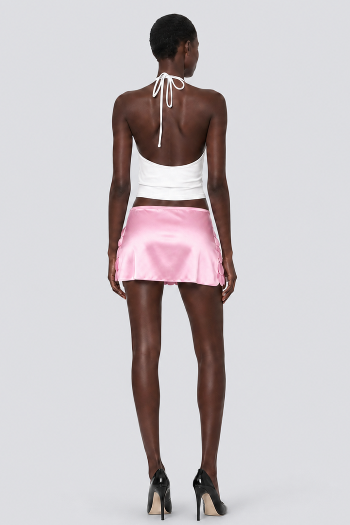 Ailish Shell Mini Skirt - Pink