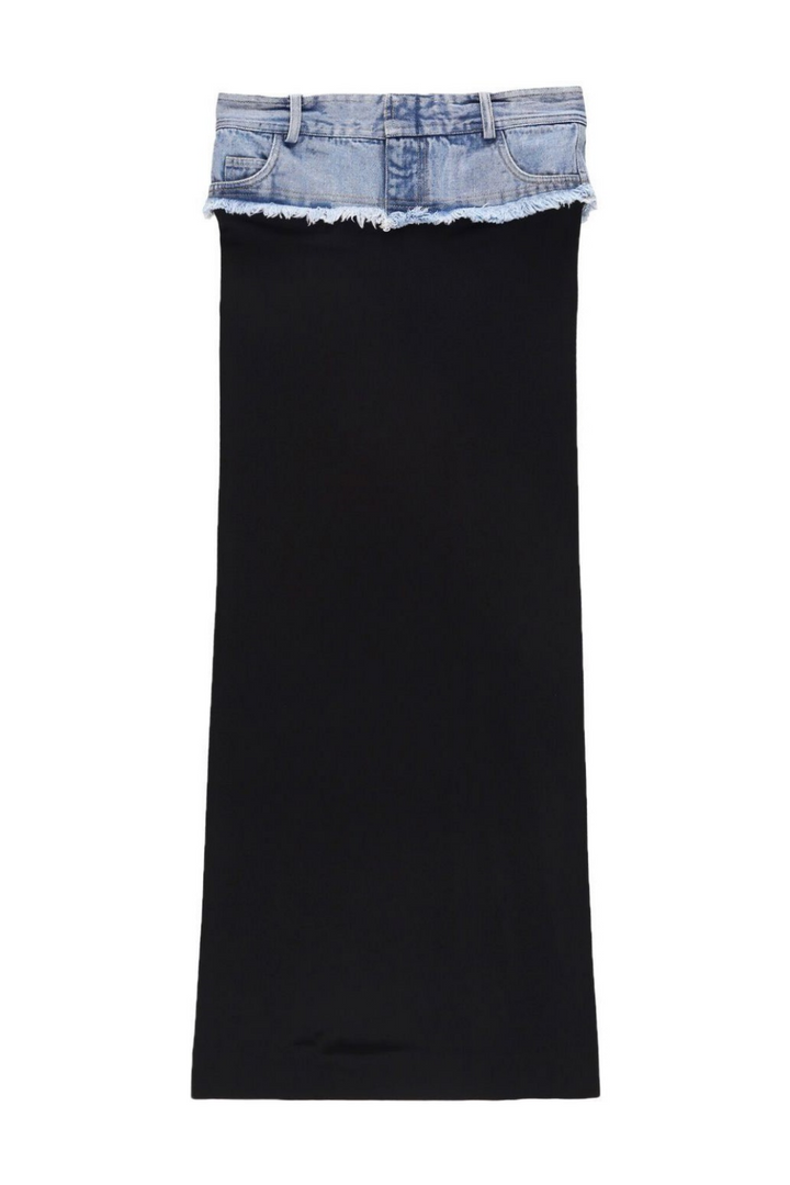 Amara Split Denim Skirt
