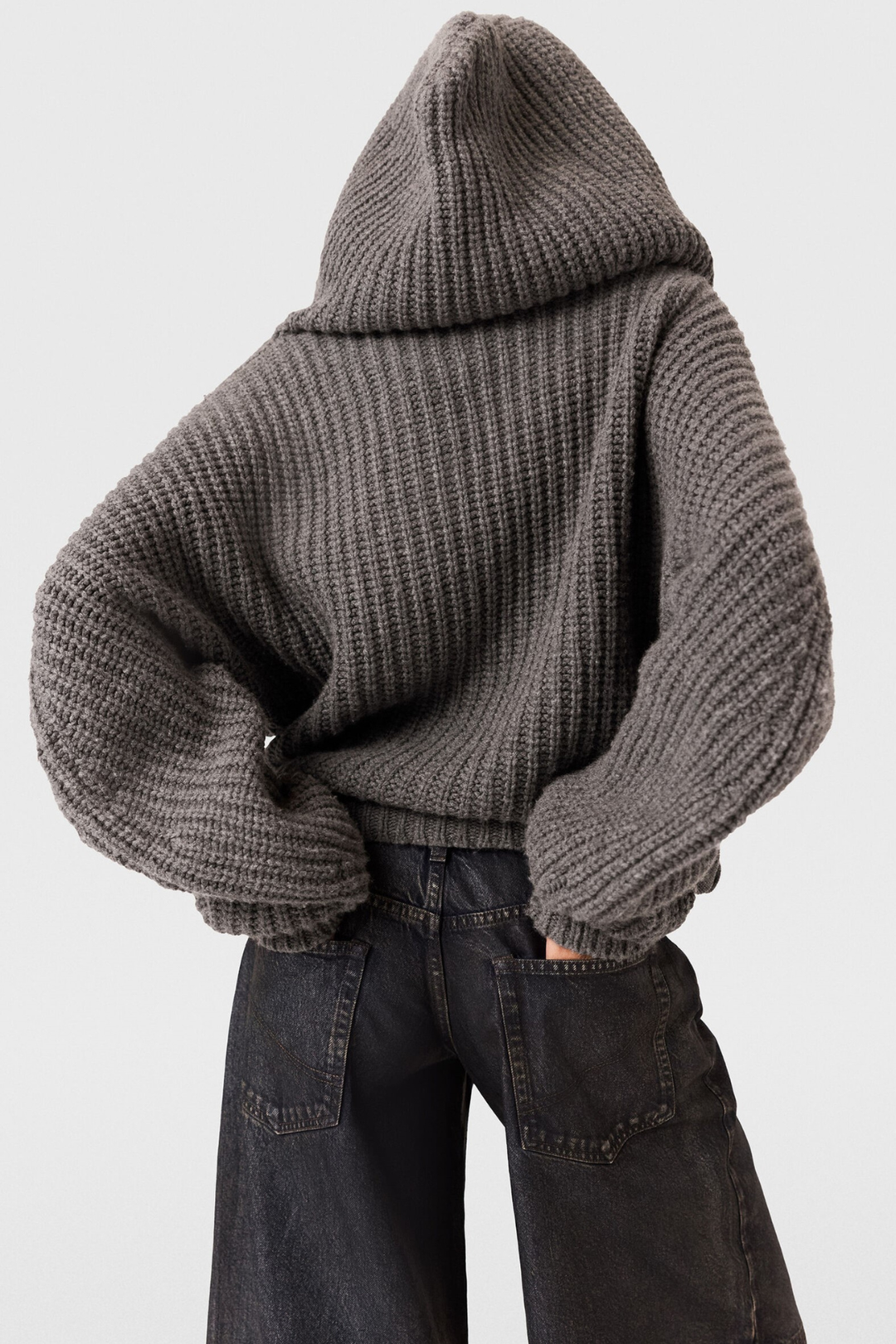 Ambra Ribbed Hooded Cardigan