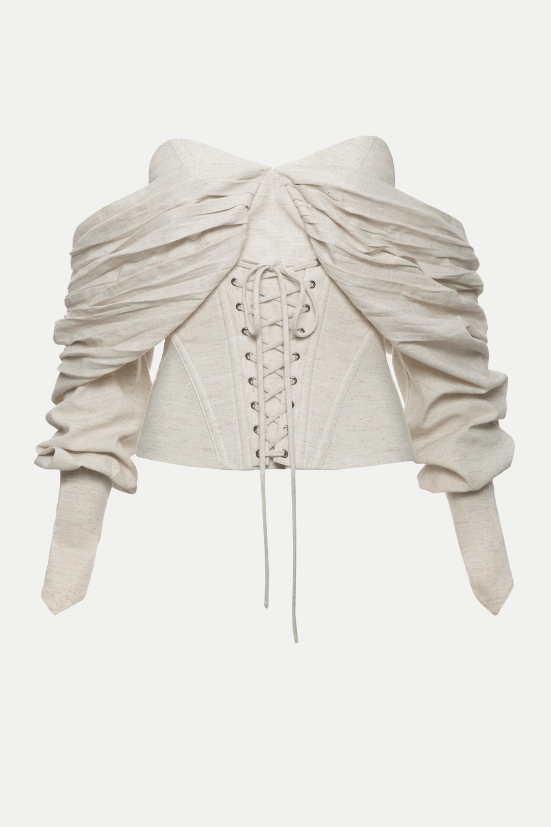 Andaia Off Shoulder Lace Up Corset Top