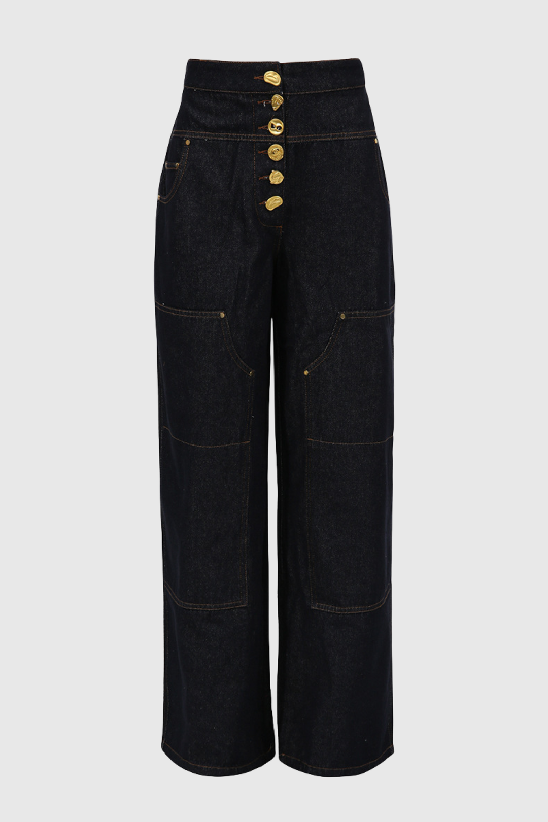 Annema Buttoned Embellished Jeans
