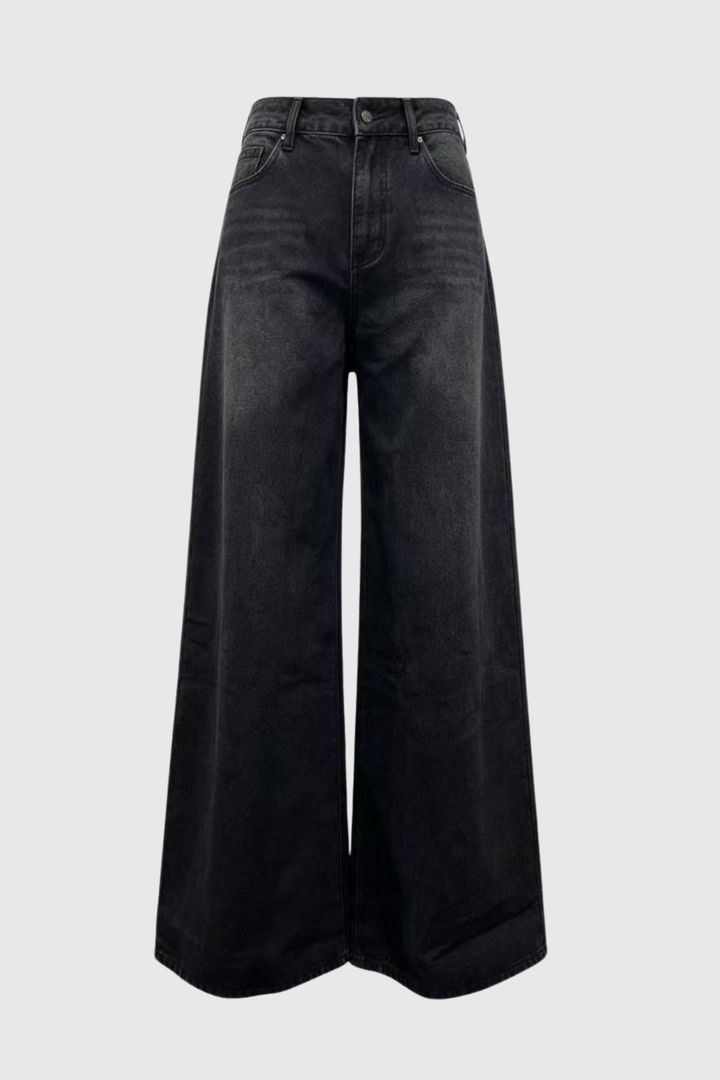 Aolbya Eyelets Jeans - Black