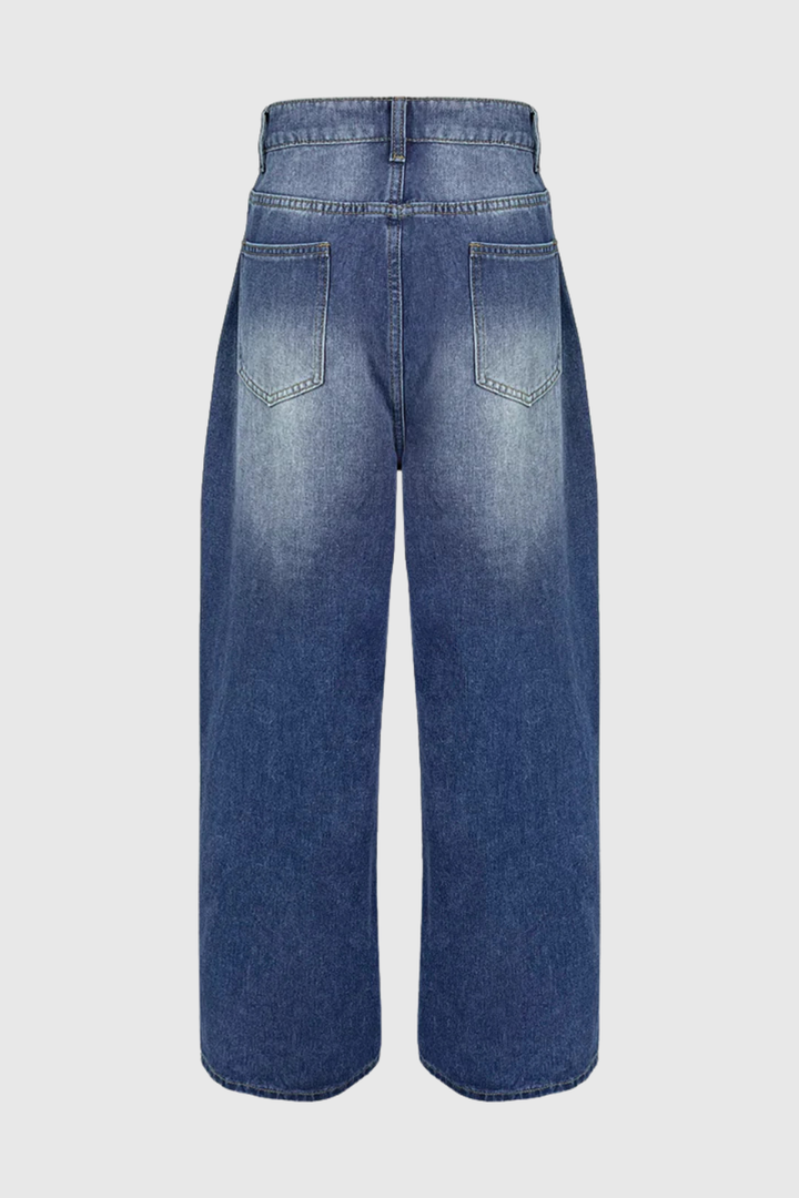 Aolbya Eyelets Jeans - Blue