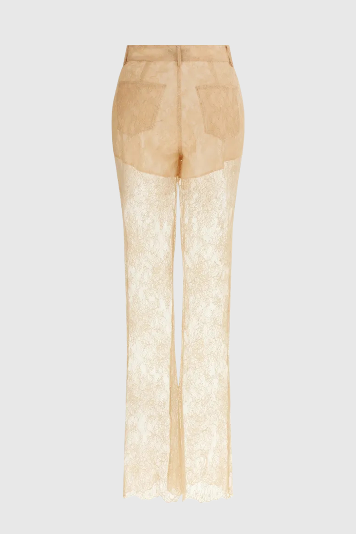 Aranza Lace Trousers - Beige
