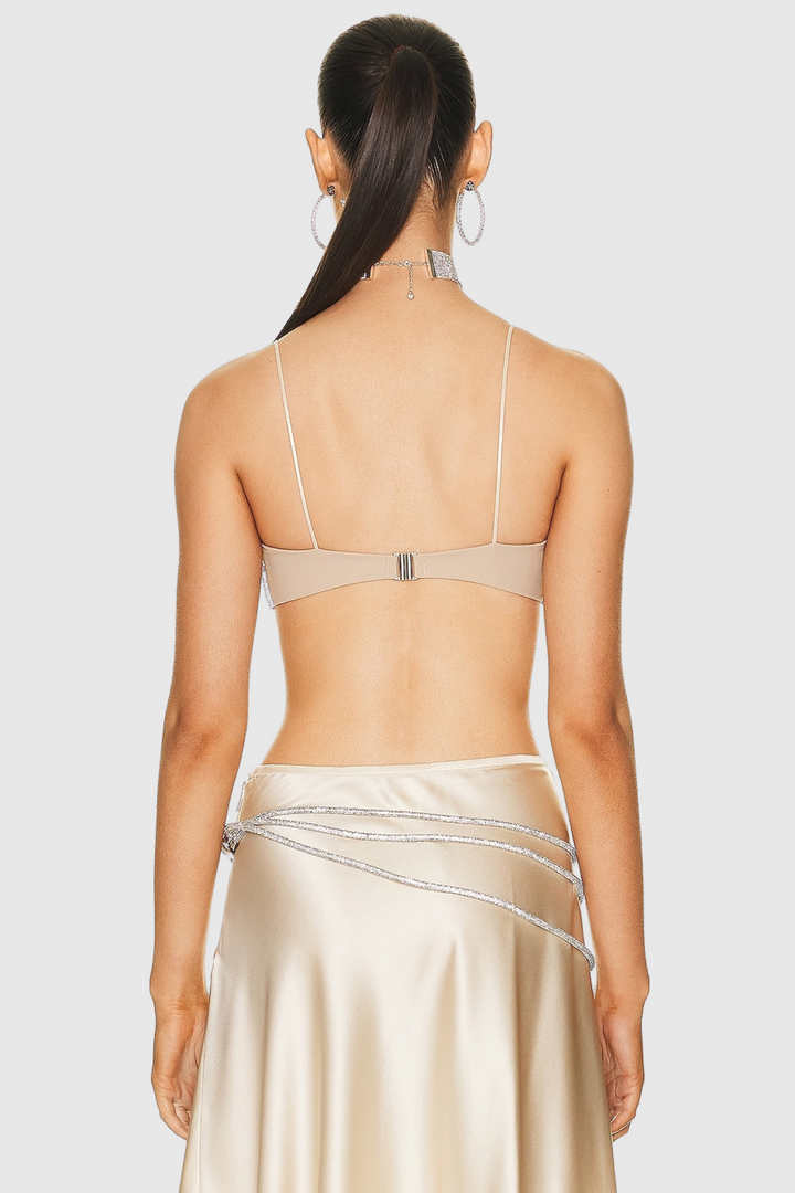 Cleeve Crystal Bra - Silver