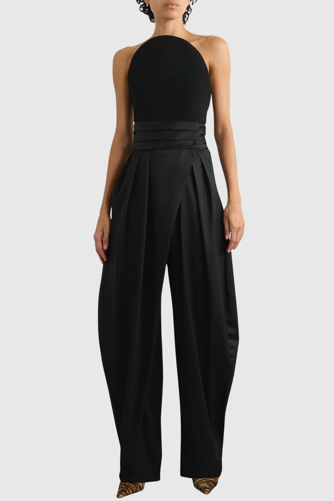 Bavian Satin Waist Round Pants