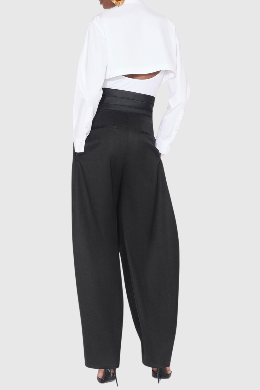 Bavian Satin Waist Round Pants