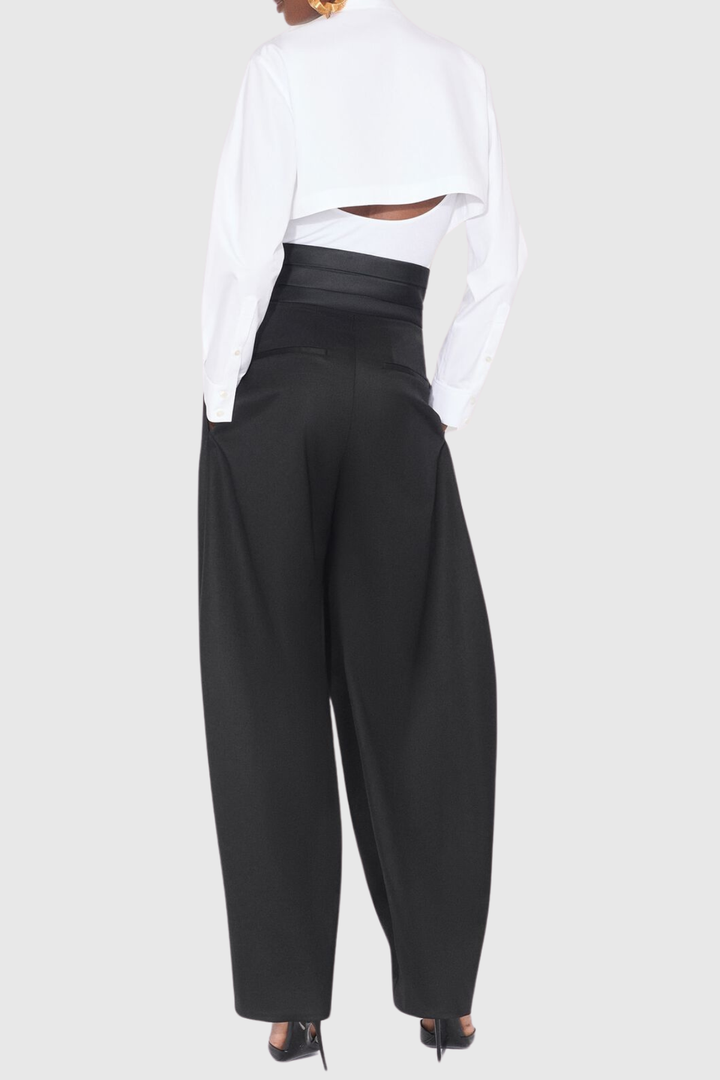 Bavian Satin Waist Round Pants