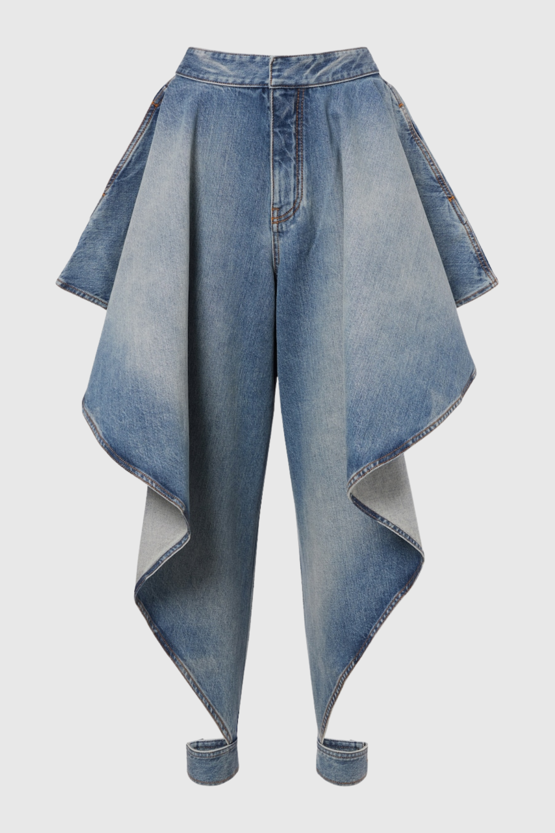 Beatriz Draped Tapered Jeans