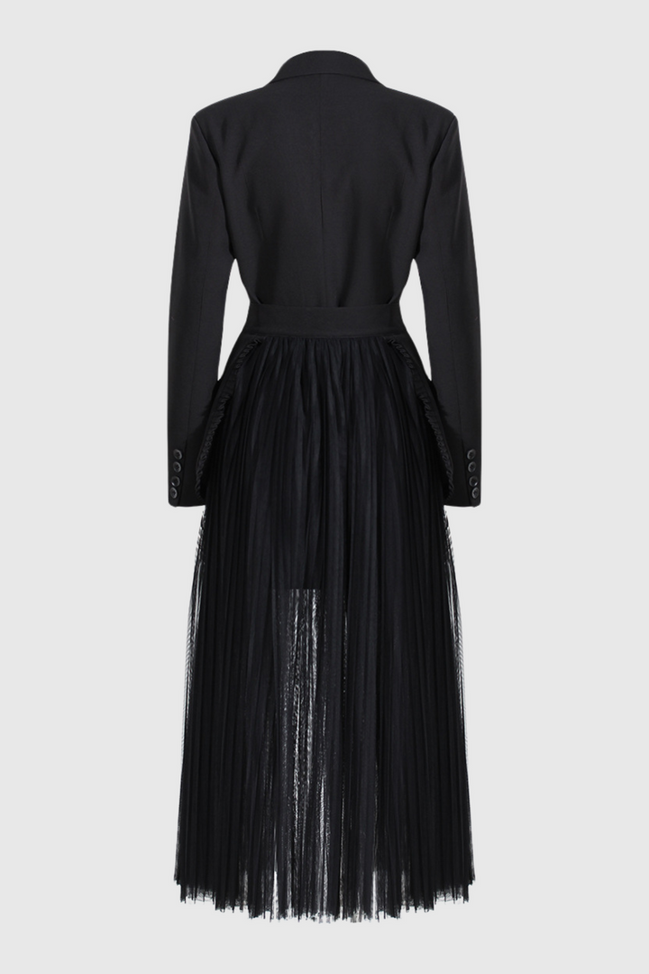 Cabo Double-Breasted Blazer And Tulle Skirt Set