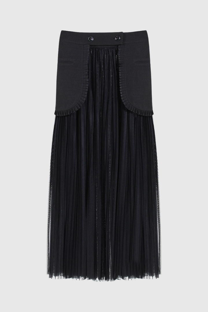 Cabo Double-Breasted Blazer And Tulle Skirt Set