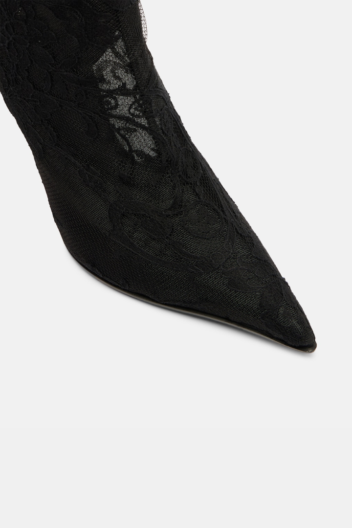 Cassiel Lace Ankle Boots - Black