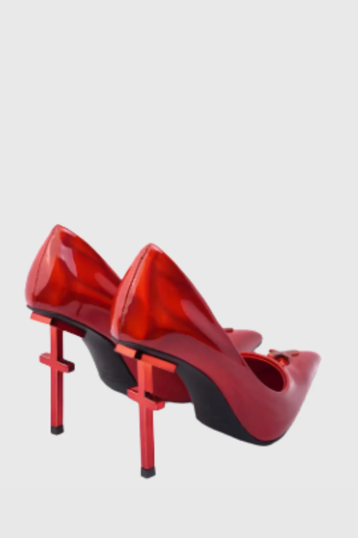 Ciara Cross Pumps - Red