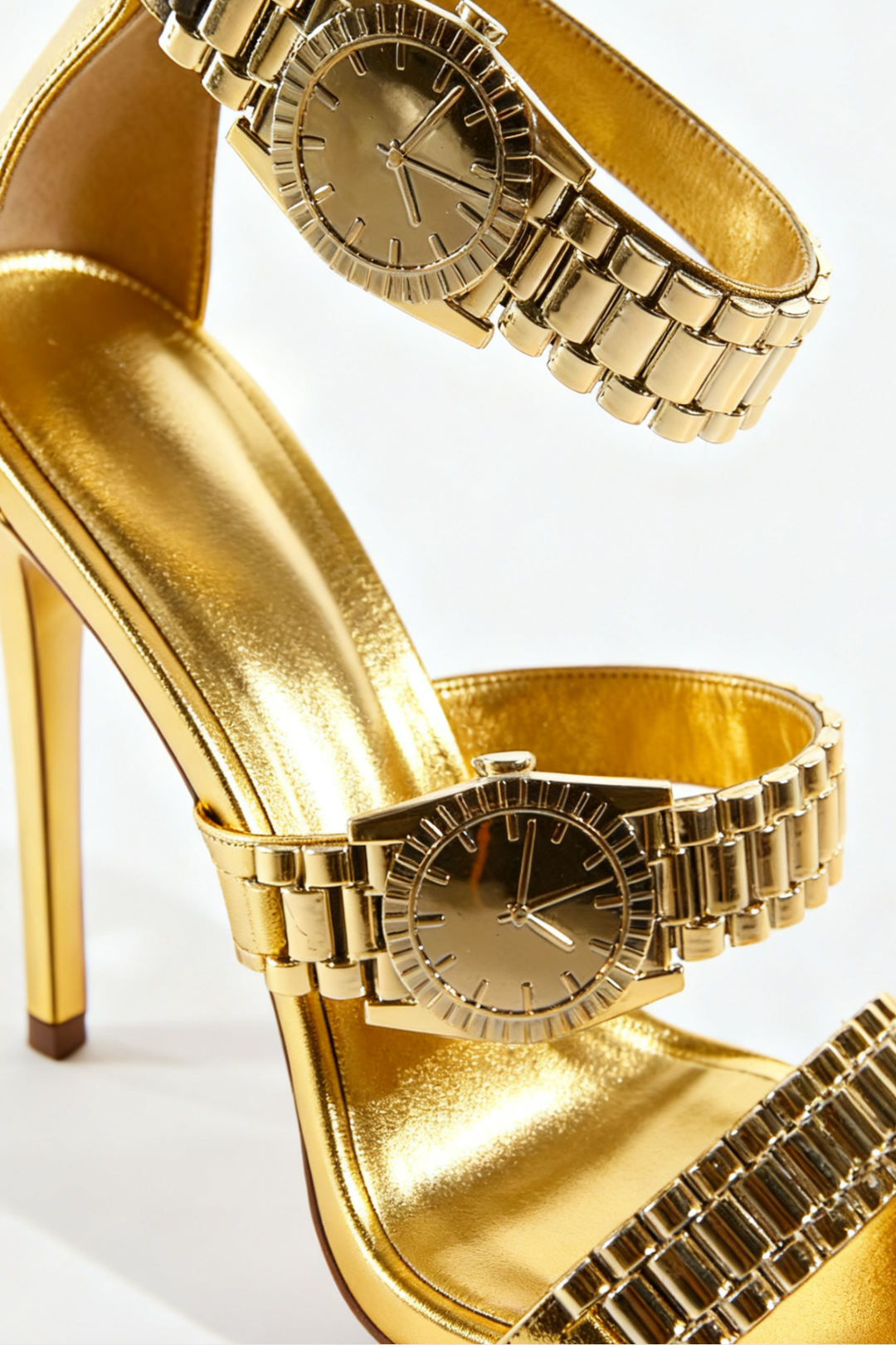 Colera Watch Strap Sandals - Gold