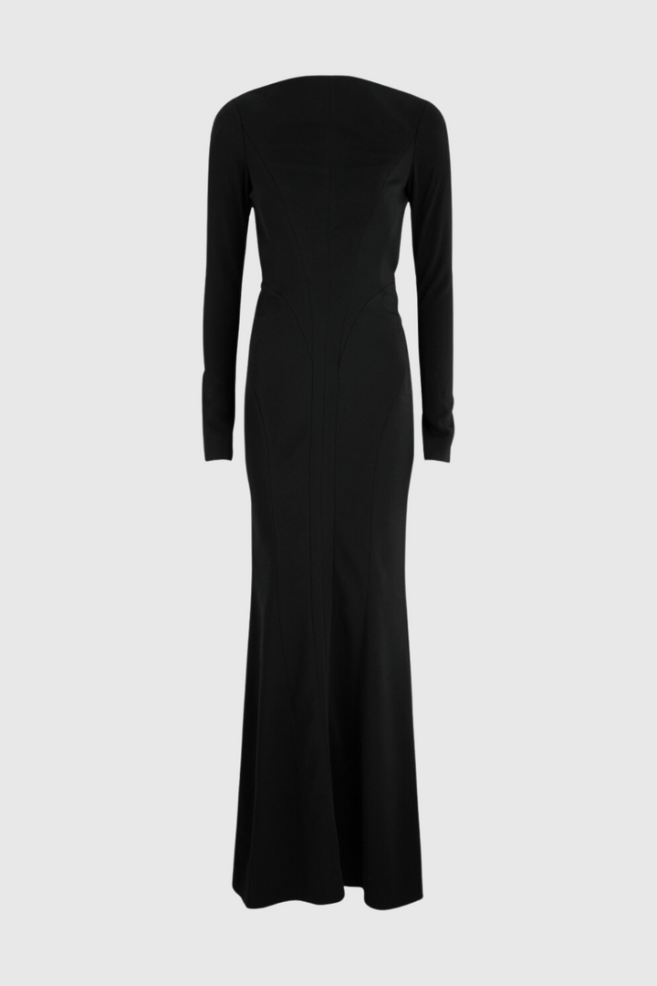 Dariusz Open Back Buckled Maxi Dress