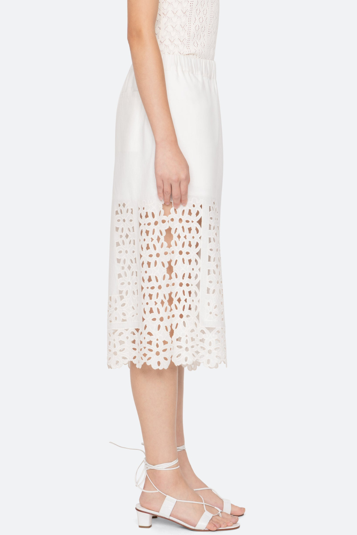 Dashiell Floral Eyelet Midi Shorts
