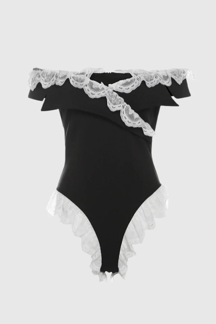 Dolley Lace Off Shoulder Bodysuit