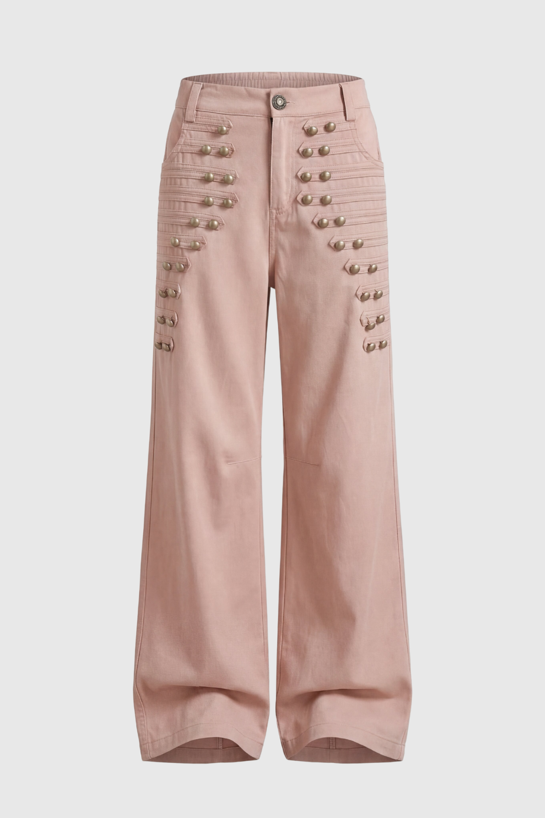 Donna  Napoleon Double Breasted Trousers - Pink
