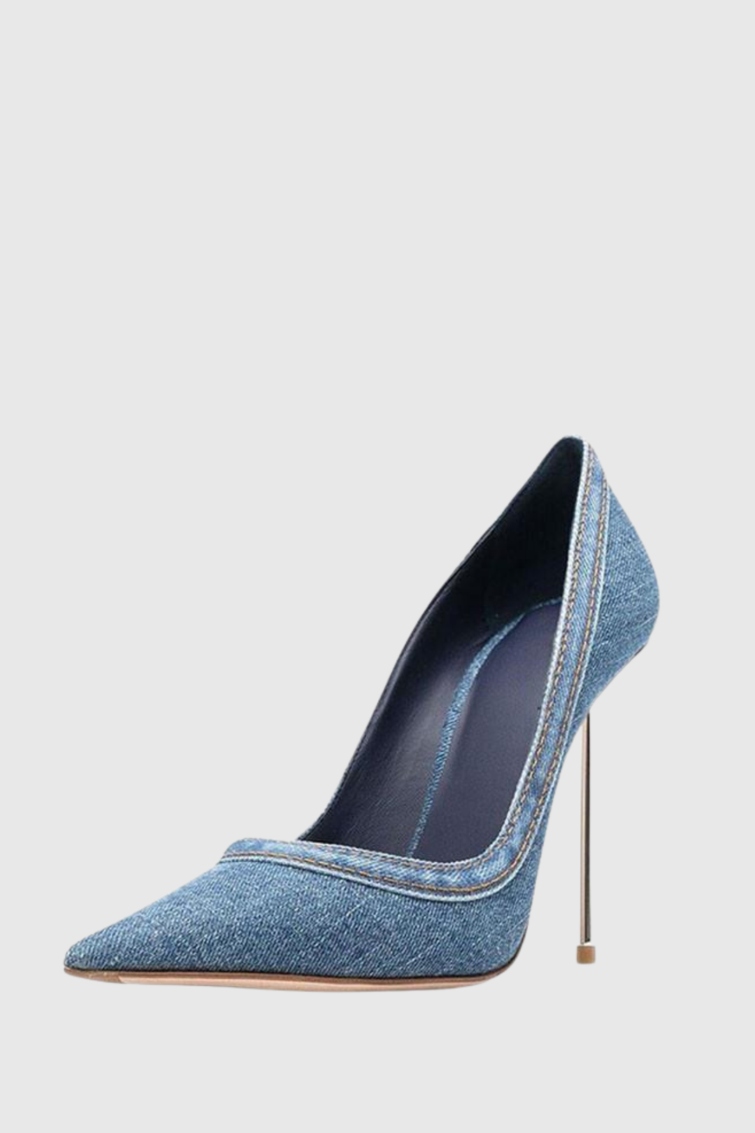 Emral Denim Steel Stiletto Pumps