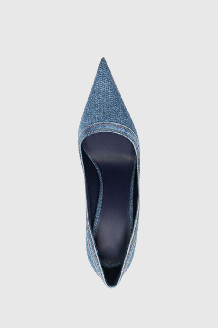 Emral Denim Steel Stiletto Pumps