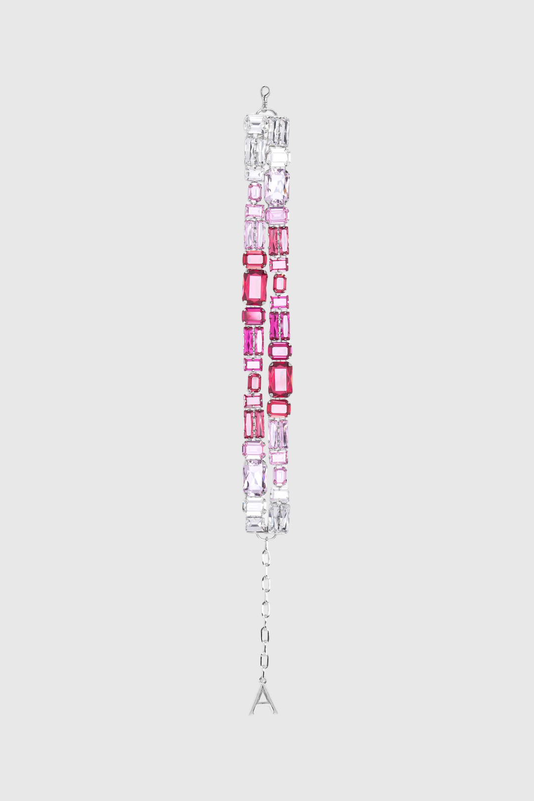 Harvio Crystal Cluster Choker Necklace - Pink