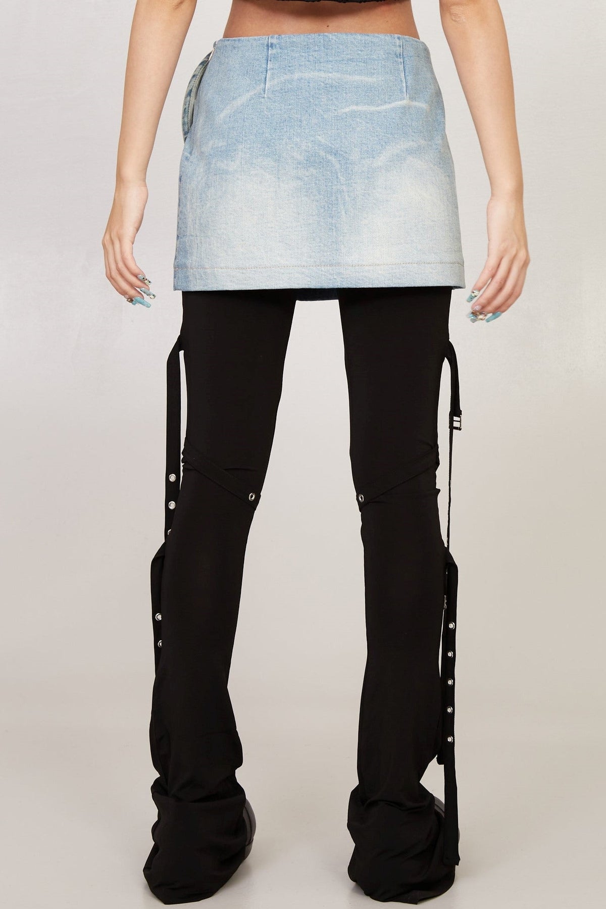 Hattie Spiral Denim Skirt