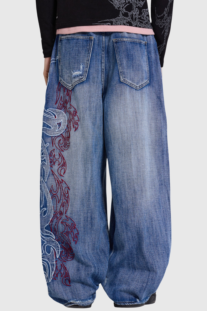 Hemloa Blade Print Colossus Jeans