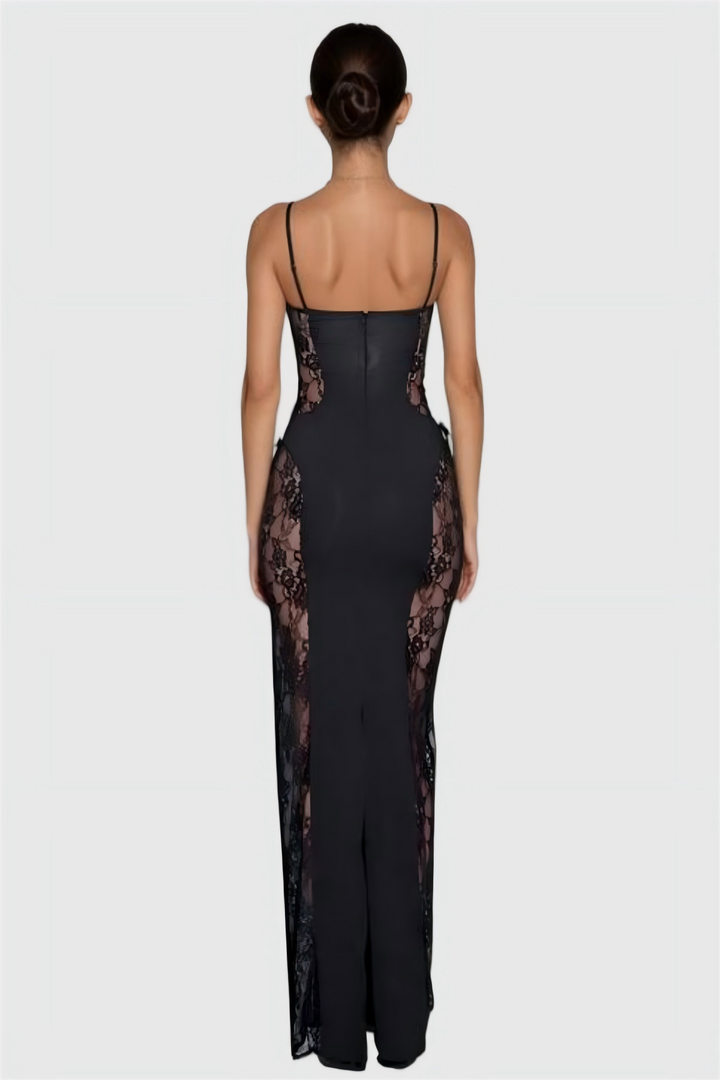 Hosea Lace Patchwork Maxi Dress