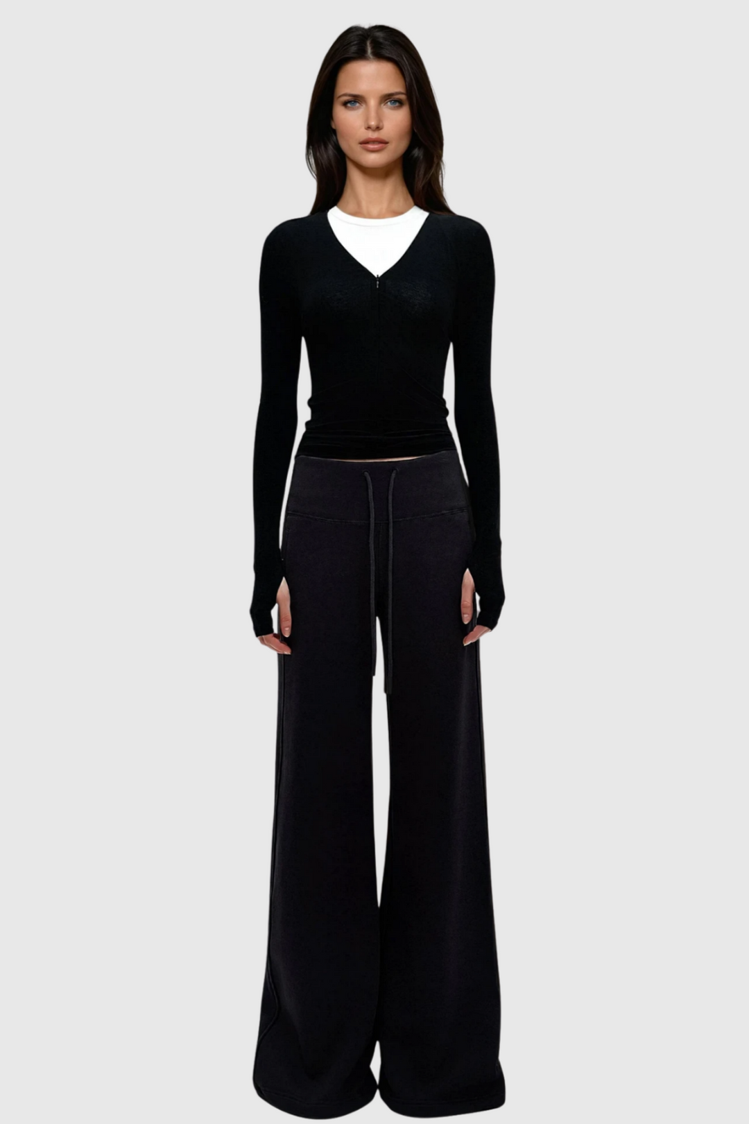 Idona Straight Sweatpants - Black
