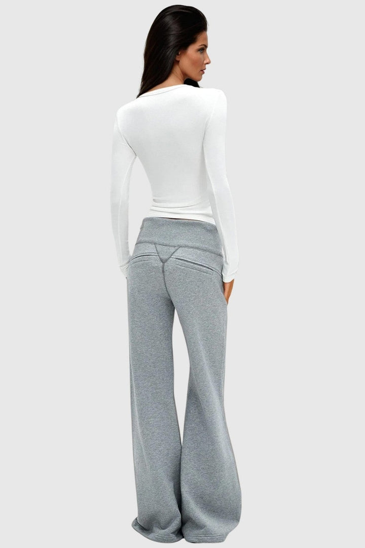 Idona Straight Sweatpants - Grey