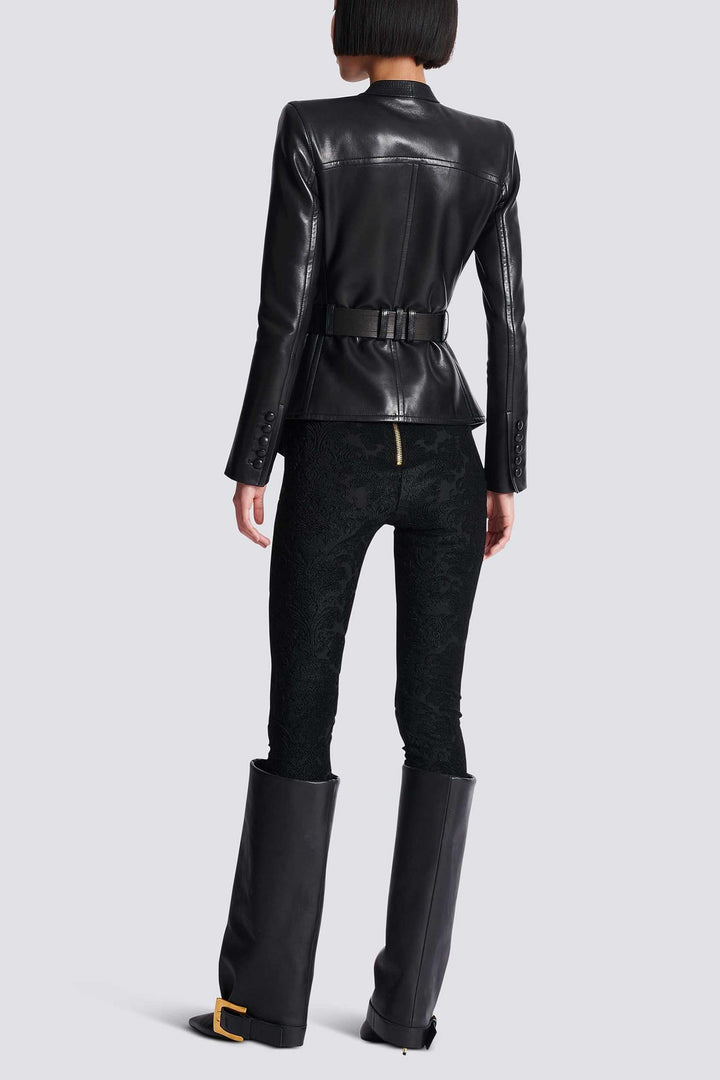 Jodell Belted Leather Jacket