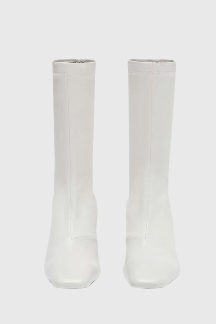 Keland Leather Ankle Boots - White