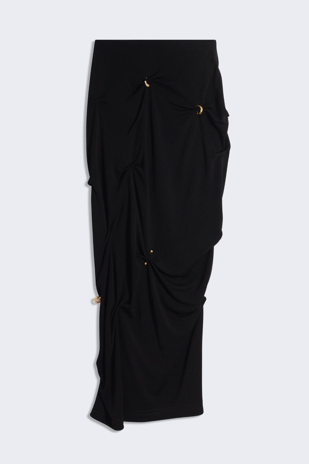 Kenjra Ruched Piercings Midi Skirt
