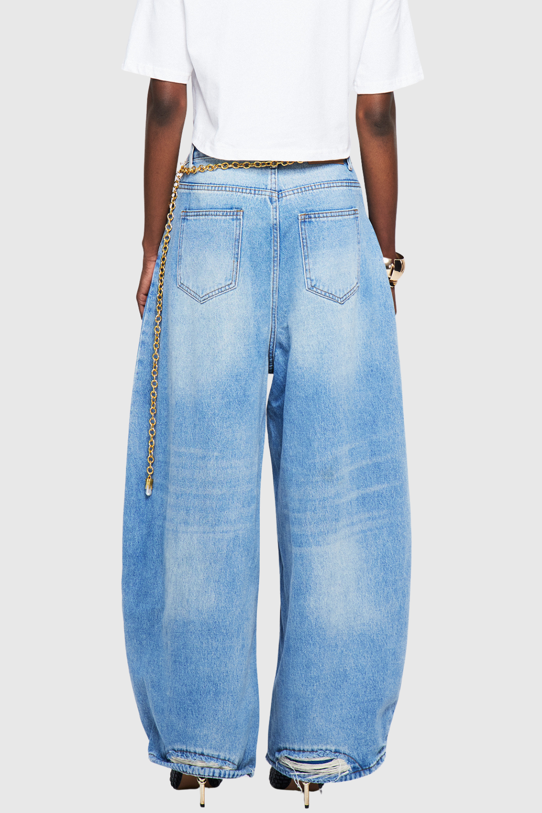 Kensia Embellished Baggy Jeans