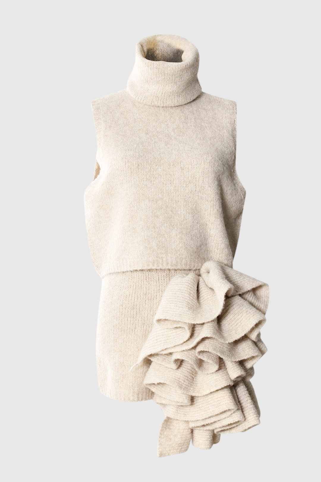 Khera Ruffle Knit Three Piece Set