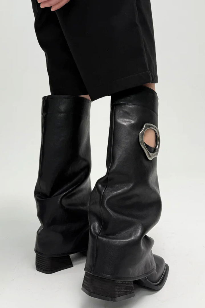 Kianya Metal halo Boots - Black