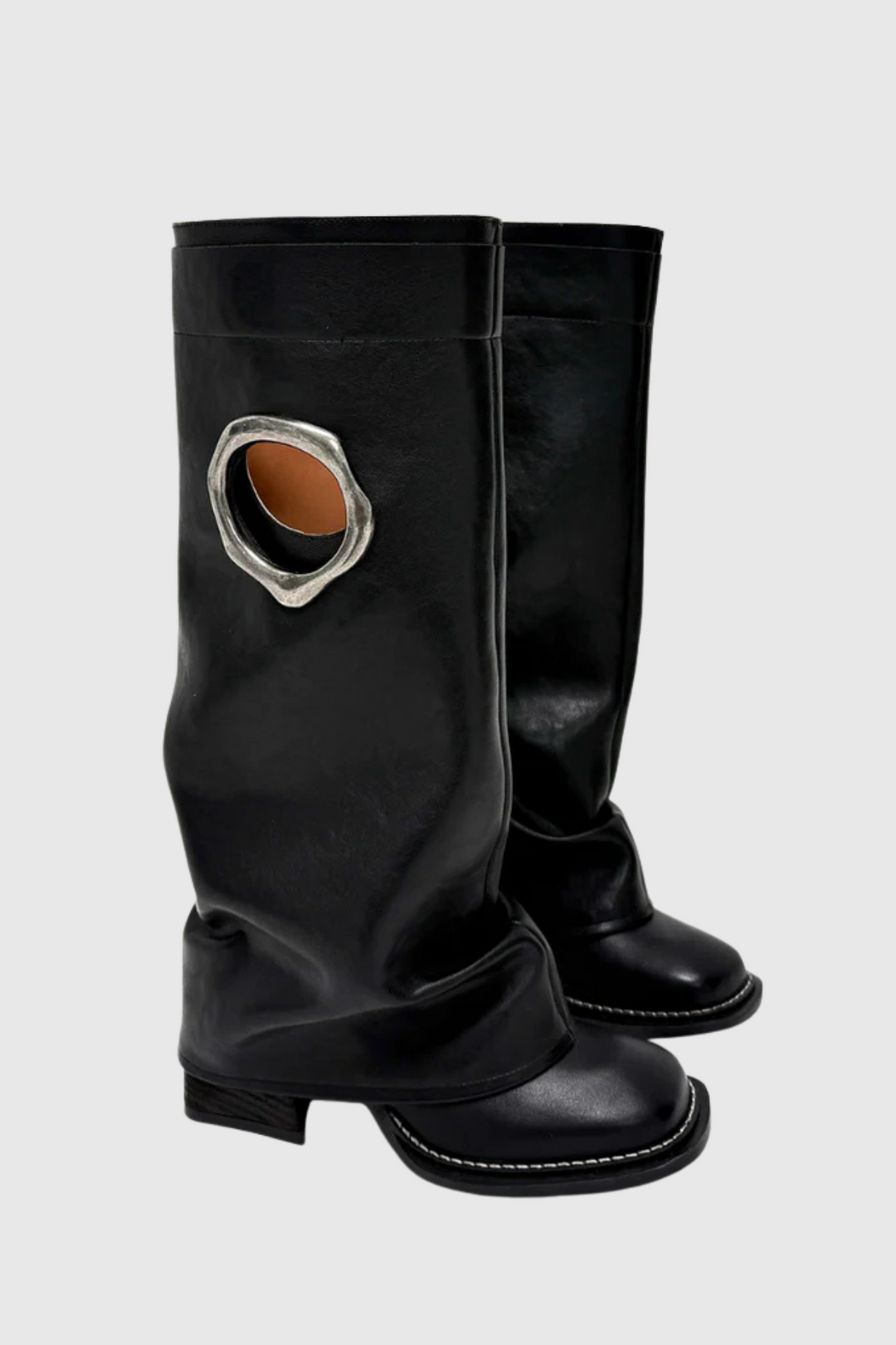 Kianya Metal halo Boots - Black
