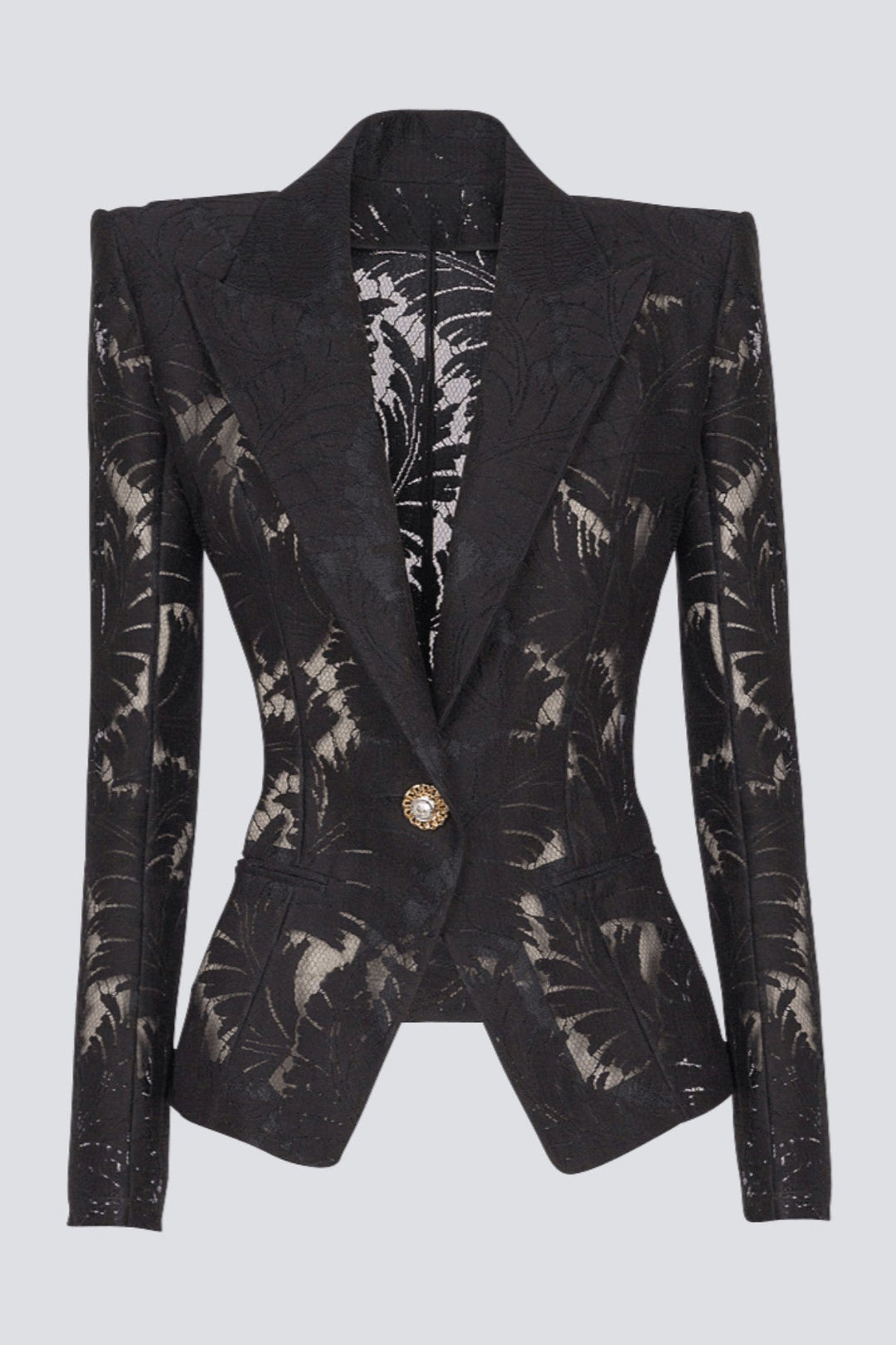 Kinan Single Breasted Lace Blazer
