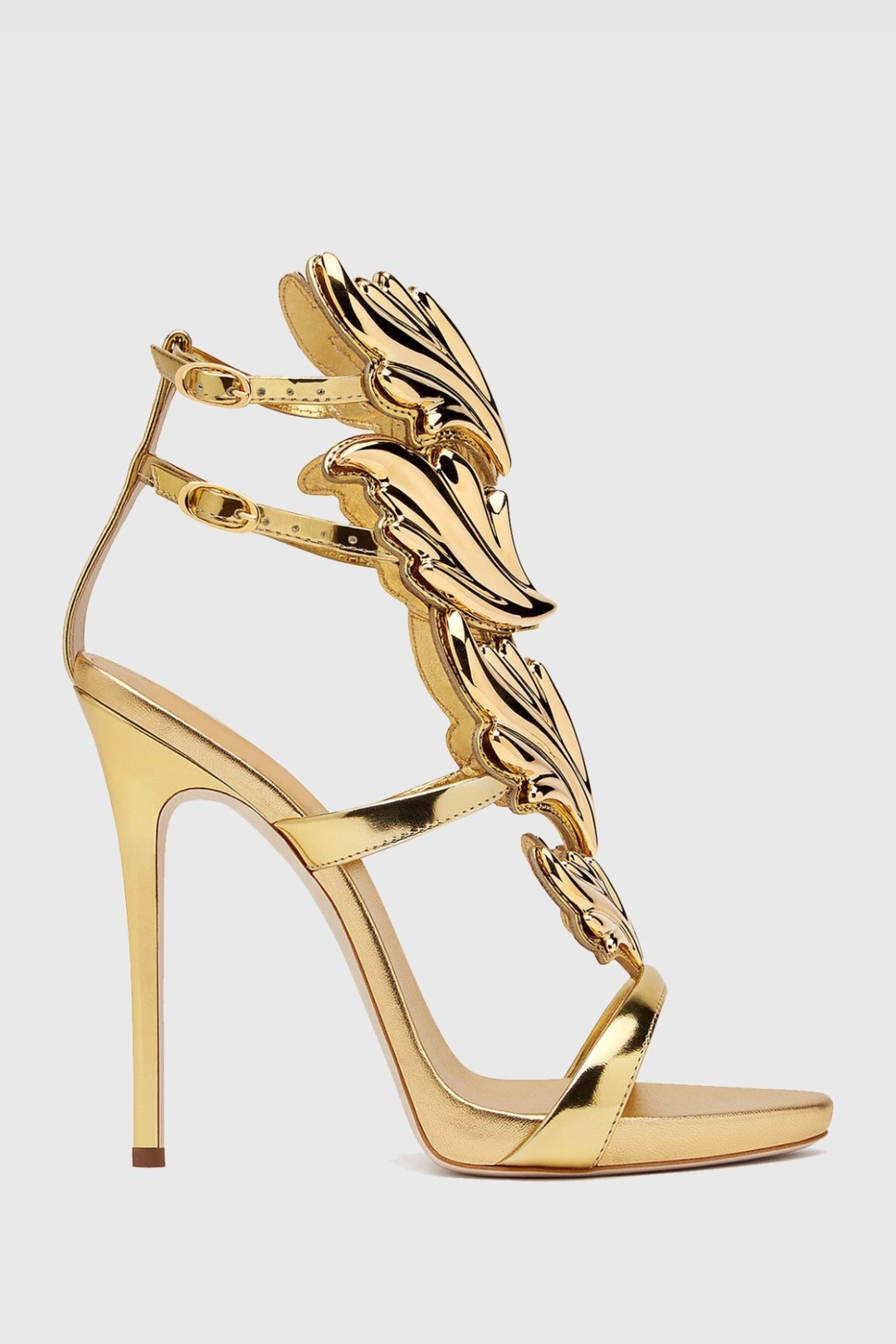 Kirby Mirrored Wing Sandals - Gold