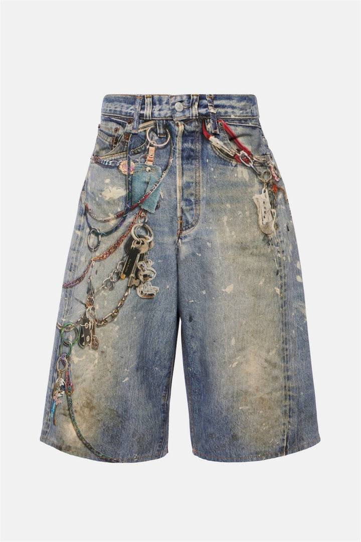 Kora Printed Loose Midi Shorts
