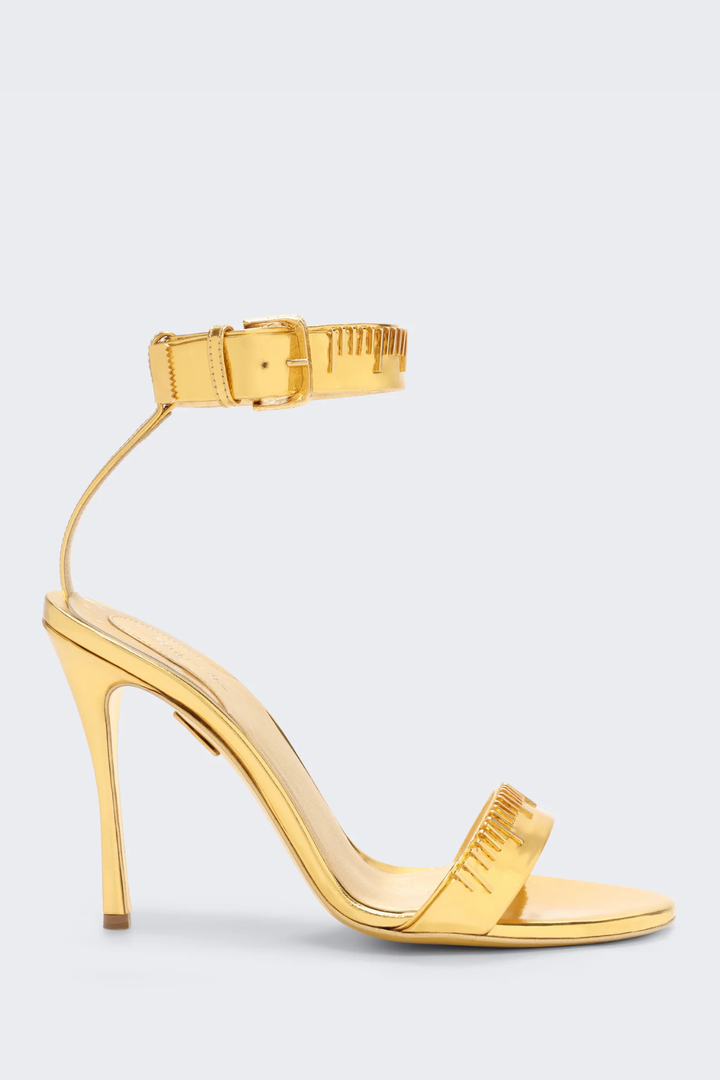 Kormla  Measuring Tape Sandals - Gold