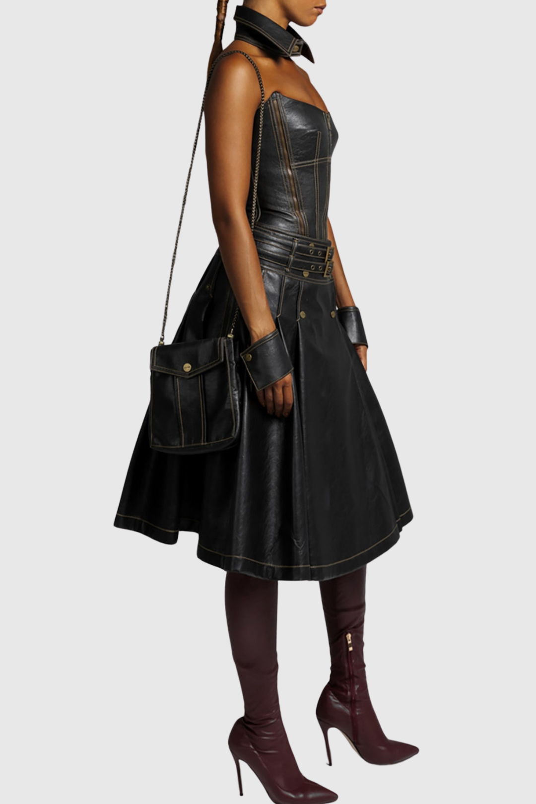 Kylo Leather Corset - Black